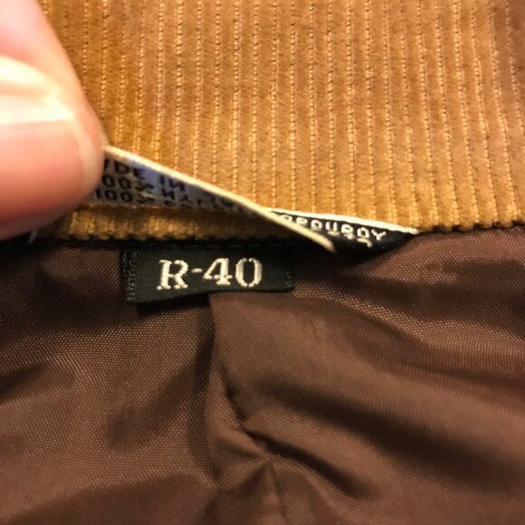 Vintage Montgomery Wards Tan Corduroy 2 Button Blazer Jacket R40 - Picture 12 of 12